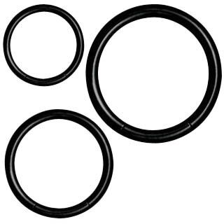 Segment Ring 1,2mm - diverse Durchmesser schwarz