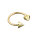 offener Ring aus 14k Gelb-Gold mit Spitzen