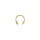 offener Ring aus 14k Gelb-Gold mit Spitzen