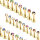 vergoldeter Labret/Lippenstecker zum schrauben mit Stein 1,6x10x4 fuchsia