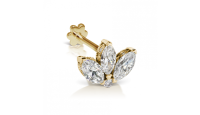 Maria Tash 3mm Engraved Diamond LotusThreaded Sud