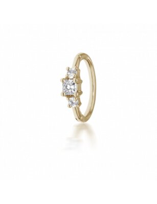 Maria Tash 8mm 2mm Diamond Princess Ring
