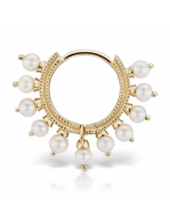 Maria Tash 8mm Pearl Coronet Ring