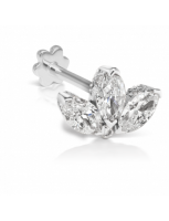 Maria Tash 4mm Diamond Engraved Lotus Threaded Stud