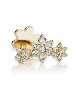 Maria Tash Three Flower Garland Diamond Stud Earring