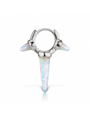 Maria Tash 6.5mm Triple Long Opal Spike Clicker