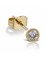 Maria Tash 3mm Scalloped Set Diamond Earstud