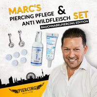 Marcs Piercing Pflege Set & Anti Wildfleisch Kit Bauchnabel