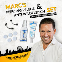 Marcs Piercing Pflege Set & Anti Wildfleisch Kit KVH &...