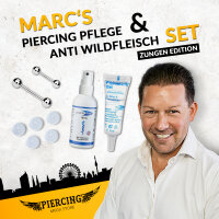 Marcs Piercing Pflege Set & Anti Wildfleisch Kit Zunge