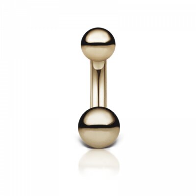 Maria Tash 2,5-3mm Gold Ball Rook Barbell