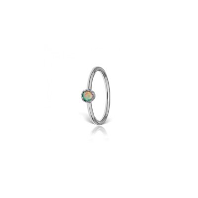 Maria Tash 9,5mm Scalloped Set Opal Ring