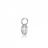 Maria Tash 4mm Scalloped Marquise Diamond Charm