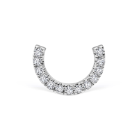 Maria Tash 6.5mm Prong Set Diamond Demi Eternity Threaded Stud Earring