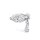 Maria Tash 7mm Teardrop Marquise Diamond Threaded Stud Earring