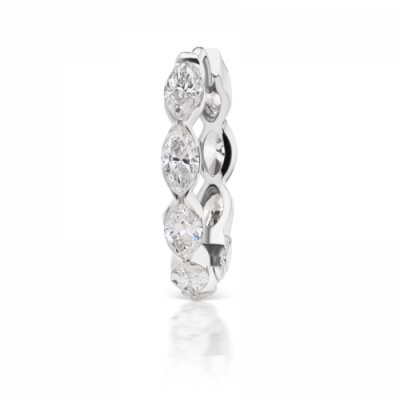 Maria Tash 11mm Invisible Set Marquise Diamond Eternity Ring