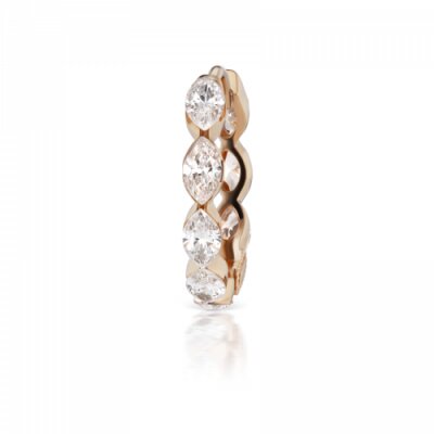 Maria Tash 9,5mm Invisible Set Diamond Marquise Eternity Ring