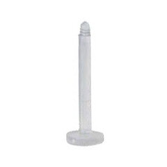 Labret/Lippenstecker aus Bioplast ohne Kugeln - 1,2x10mm