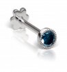 Maria Tash 3mm Blue Diamond Scalloped Set Threaded Stud