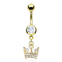 Bauchnabelpiercing Royal Crown