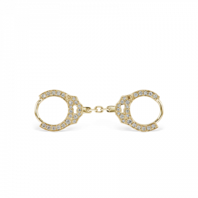MariaTash 6,5mm Diamond Handcuff Clickers with Short Chain