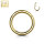 Piercing Ring Segmentring Clicker aus 14K Echtgold