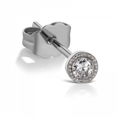 Maria Tash 2,5mm Scalloped Set Diamond Earstud