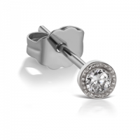 Maria Tash 2,5mm Scalloped Set Diamond Earstud