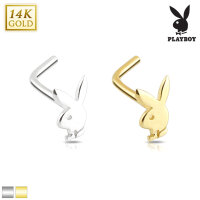 14K Gold Playboy Bunny Nasenstecker
