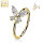 14K Gold Nasenring Schmetterling mit Zirkonia Steinen