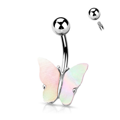 Bauchnabelpiercing "Shell Covered Butterfly"