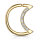 Offener Ring "Crystal Crescent Moon"
