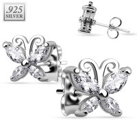 Ohrstecker Set "Butterfly" Sterling Silver