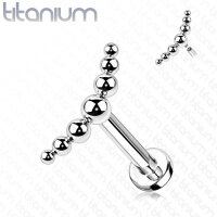Titan labret Curved 7 Ball