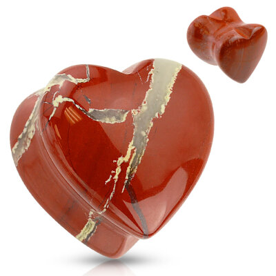 Heart Shaped Natural Stone Plug