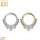 14K Gold Segmentring Clicker "Paved Front Tiara Set"