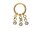 High Quality Segmentring Clicker "Three Chains with round Crystals"