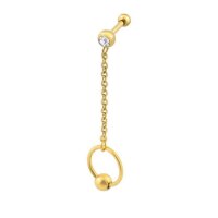 High Quality Barbell Chain with bead Ring
