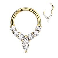 High Quality Segmentring Clicker Front Facing Marquise