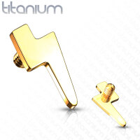 Titan Dermal Anchor Aufsatz Lightening Bolt