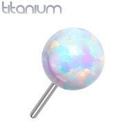 Titan Labret Push-In Aufsatz Opal Ball