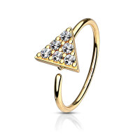 offener Ring "CZ Triangle Top"