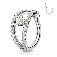 High Quality Segmentring Clicker Double Layer Paved CZ 
