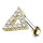 Barbell "CZ Paved Triangle Top"