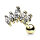 Barbell "Prong Set Marquise"
