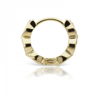 Maria Tash 8mm Diamond Marquise Scalloped Eternity Ring