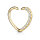 Daith Piercing aus 14 K Gold Paved Heart