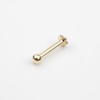 Marked Treasures 14K Gold 2,5 mm Ball Labret