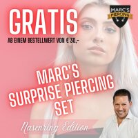 Marcs Surprise Nasenpiercing Set Biegering-Edition