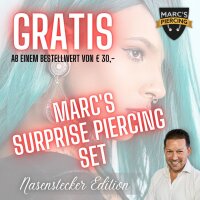 Marcs Surprise Nasenpiercing Set Stud Edition